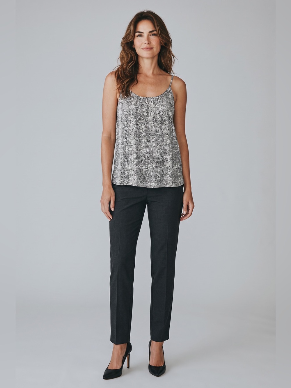 Loft Geo Print Cami // Black & White // Small